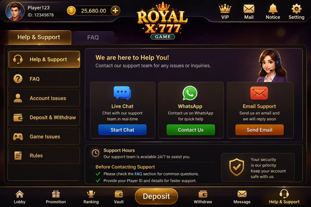 Royal X 777 Game
