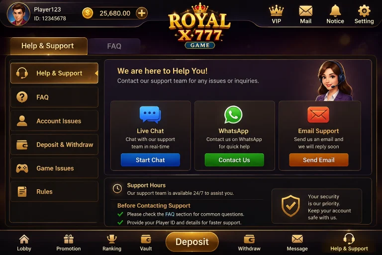 Royal X 777 Game